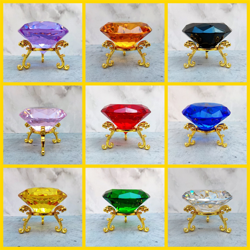 Paper Weight Crystal - 80 мм K9 Кристалл Алмаз с