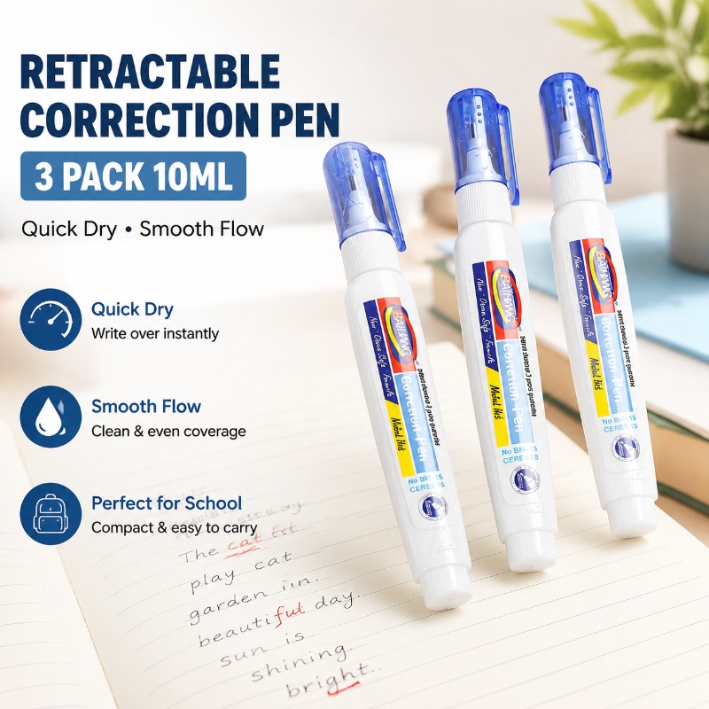 Correction Pen Fine - Быстросохнущая корректирующая жидкость-корректор, портативное средство для