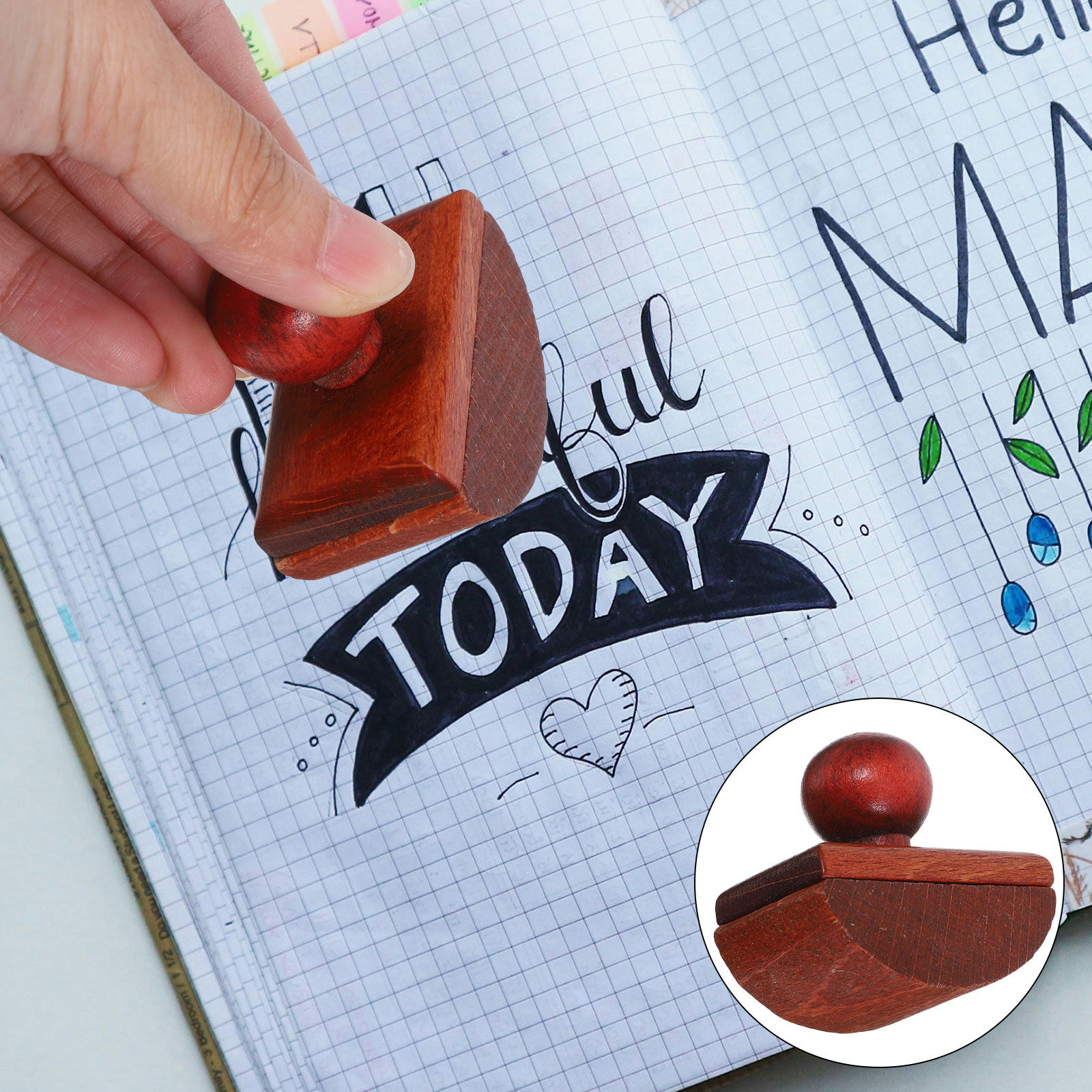Ink Blotter Paper - Деревянный блоттер для быстрой сушки чернил,
