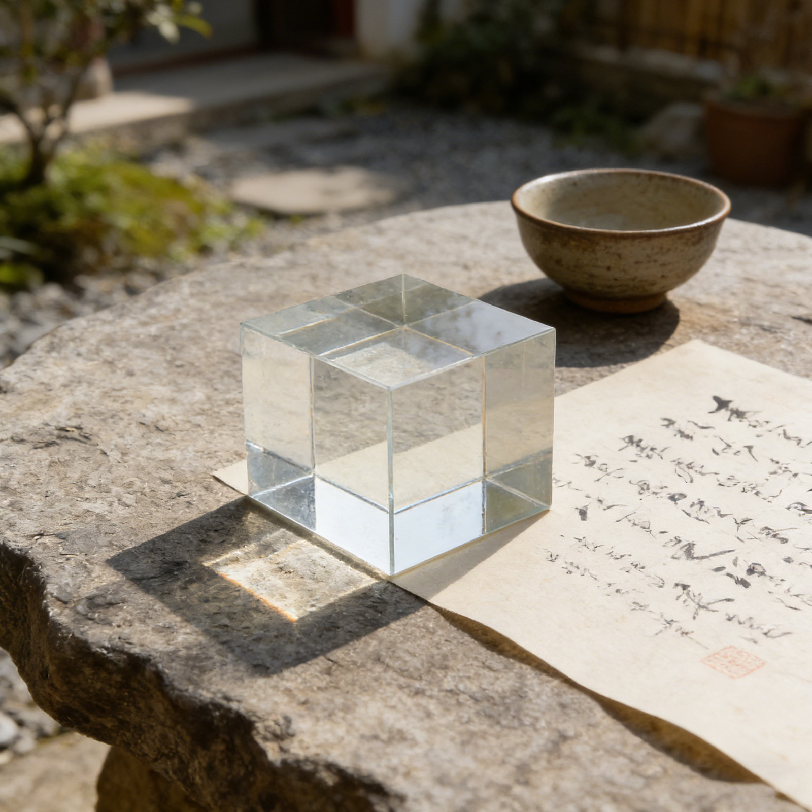 Тяжелый прозрачный квадратный  – обзор и цена Paper Weight Crystal