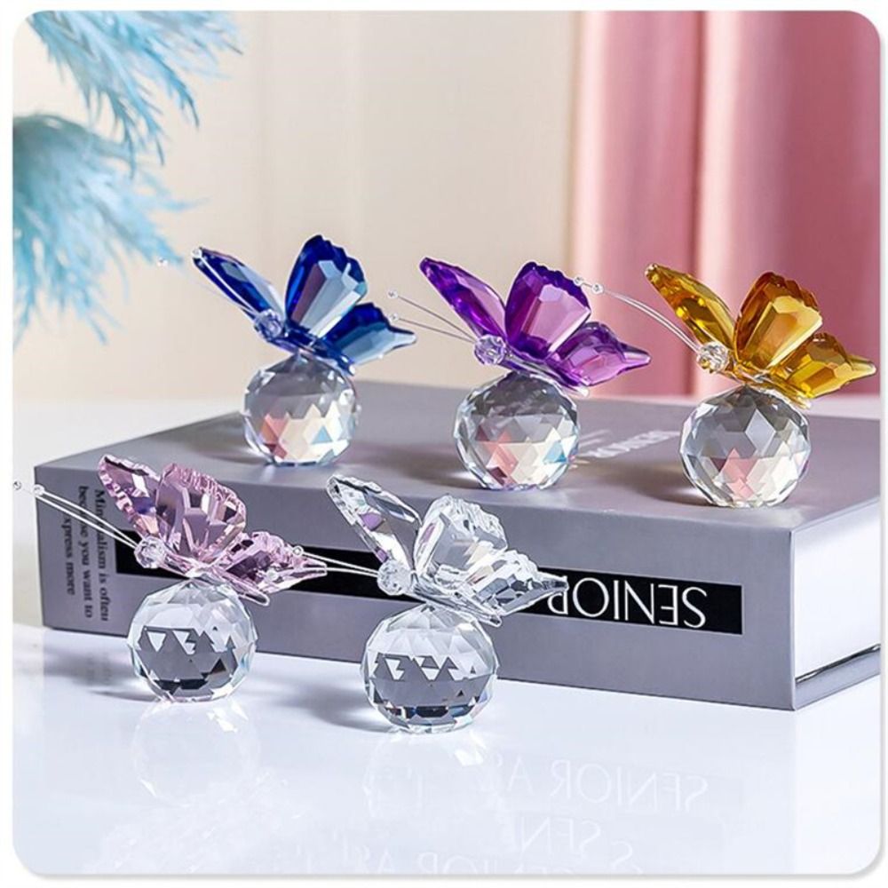Хрустальная бабочка с шариком, – обзор и цена Paper Weight Crystal